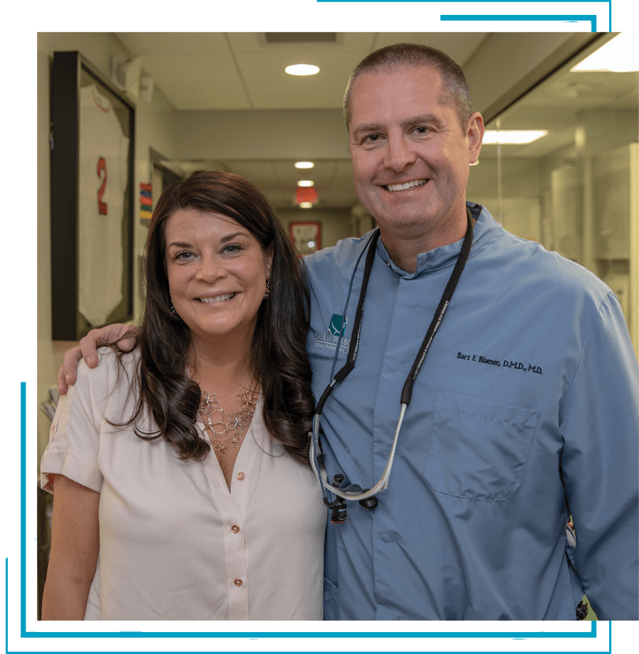 dr blaeser and dental patient Peabody, MA